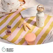 Babymoov - sticla termoizolanta din inox little explorer animal print ivory bbba005010