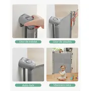 Poarta retractabila bebelusi Momcozy 140 cm Grey