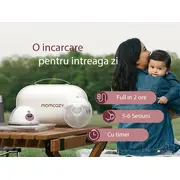 Pompa de san Momcozy Hands-free dubla M5 Purple