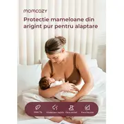 Protectie alaptare Momcozy argint 55 mm set 2 buc L