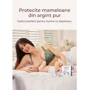 Protectie alaptare Momcozy argint 55 mm set 2 buc L