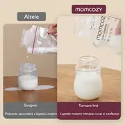 Pungi depozitare Momcozy pentru lapte matern cu turnare usoara 120 buc