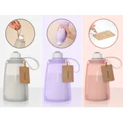 Pungi depozitare lapte silicon Momcozy set 2 buc Purple Grey
