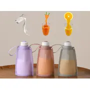 Pungi depozitare lapte silicon Momcozy set 2 buc Purple Grey