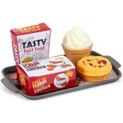 Set jucarie Chipolino Fast Food cu sunete si 71 accesorii HUBDIPK002401FF