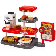 Set jucarie Chipolino Fast Food cu sunete si 71 accesorii HUBDIPK002401FF