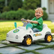 Masina smart cu pedale pastel