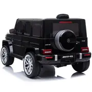 Masinuta electrica Chipolino SUV Mercedes AMG G63 cu scaun din piele si roti EVA black HUBELJG63M253B