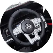 Masinuta electrica Chipolino SUV Mercedes AMG G63 cu scaun din piele si roti EVA black HUBELJG63M253B