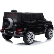 Masinuta electrica Chipolino SUV Mercedes AMG G63 cu scaun din piele si roti EVA black HUBELJG63M253B