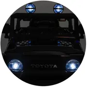 Masinuta electrica Chipolino Toyota FJ Cruiser cu roti EVA black HUBELJTFJ251BK