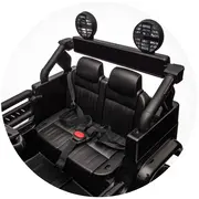 Masinuta electrica Chipolino Toyota FJ Cruiser cu roti EVA black HUBELJTFJ251BK