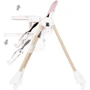 Scaun de masa Chipolino Candy Shop powder pink HUBSTHCS02606PP