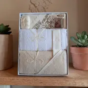 Trusou crem unisex pentru ceremonia de botez - ICC235