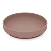 Farfurie, Petite&Mars, Take&Match, Din silicon, Cu ventuza, Fara BPA, Adecvata pentru masina de spalat vase si microunde, Nu absoarbe mirosuri, 6 luni+, 400 ml, Velvet Latte, Maro pudrat BYN708769