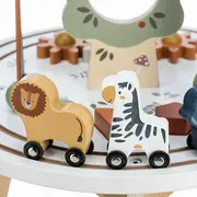 Masuta Montessori cu activitati, Free2Play, Cu multiple activitati, Dezvolta coordonarea ochi-mana, Din lemn, 18 luni+, Think and Play BYN86724