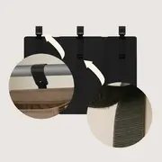 Organizator multifunctional, Lionelo, Sidepocket L, 58x11x58 cm, 3 parti independente cu multiple buzunare, Universal, Constructie ranforsata, Negru BYNLO-SIDEPOCKET_LARGE_BLACK