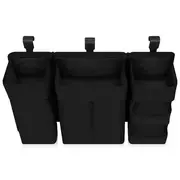 Organizator multifunctional, Lionelo, Sidepocket L, 58x11x58 cm, 3 parti independente cu multiple buzunare, Universal, Constructie ranforsata, Negru BYNLO-SIDEPOCKET_LARGE_BLACK