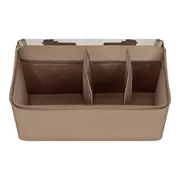 Organizator multifunctional, Lionelo, Sidepocket M, 43x15x23 cm, 3 compartimente, Universal, Constructie ranforsata, Bej BYNLO-SIDEPOCKET_MEDIUM_BEIGE