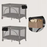 Organizator multifunctional, Lionelo, Sidepocket S, 26x12x15 cm, 2 compartimente, Universal, Constructie ranforsata, Negru BYNLO-SIDEPOCKET_SMALL_BLACK