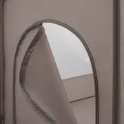 Patut pliant, Baby Mix, Cu doua nivele, Cu intrare laterala cu fermoar, 2 roti, 120 x 60 cm, Conform cu standardul european de securitate EN 716+AC:2019-07, Beige BYN57968