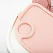 Scaun de masa, New Baby, Muka, Pliabil, Pana la 15 kg, Reglabil pe inaltime in 5 trepte, Reglare suport pentru picioare in 3 trepte, 6-36 luni, Dusty Pink BYN52927