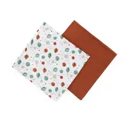 Set 2 scutece, Petite&Mars, Misty, Din muselina de bambus, Hipoalergenice, Dimensiuni mari, 120 x 120 cm, Certificate Oeko Tex Standard 100, Celestial Planets BYN417367