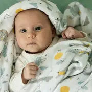 Set 2 scutece, Petite&Mars, Misty, Din muselina de bambus, Hipoalergenice, Dimensiuni mari, 120 x 120 cm, Certificate Oeko Tex Standard 100, Forest Fox BYN417366