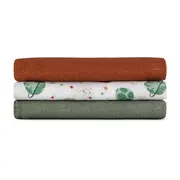 Set 3 scutece, Petite&Mars, Moussy, Din muselina de bambus, Hipoalergenice, 68 x 68 cm, Certificate Oeko Tex Standard 100, Celestial Planets BYN415367