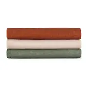 Set 3 scutece, Petite&Mars, Moussy, Din muselina de bambus, Hipoalergenice, 68 x 68 cm, Certificate Oeko Tex Standard 100, Earth Tones BYN415370