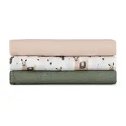 Set 3 scutece, Petite&Mars, Moussy, Din muselina de bambus, Hipoalergenice, 68 x 68 cm, Certificate Oeko Tex Standard 100, Lama Vibes BYN415365