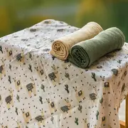 Set 3 scutece, Petite&Mars, Moussy, Din muselina de bambus, Hipoalergenice, 68 x 68 cm, Certificate Oeko Tex Standard 100, Lama Vibes BYN415365