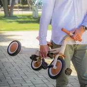 Tricicleta, Petite&Mars, Turbo, Editie limitata, 5 in 1, Multifunctionala, Vehicul de impins, Bicicleta cu/fara pedale, Cu maner de ghidaj, Detasabil, Roti din cauciuc, Pana la 25 kg, 1.5-5 ani, City Beat BYN613481