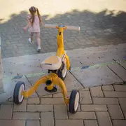 Tricicleta, Petite&Mars, Turbo, Editie limitata, 5 in 1, Multifunctionala, Vehicul de impins, Bicicleta cu/fara pedale, Cu maner de ghidaj, Detasabil, Roti din cauciuc, Pana la 25 kg, 1.5-5 ani, City Beat BYN613481