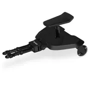 Adaptor universal carucior pentru al doilea copil, Lionelo, Buggy Board, 2 in 1, 3 pozitii reglare sezut pe inaltime, Platforma antiderapanta, Roti cu lumini colorate, Sustine 25 kg, Negru BYNLO-BUGGY_BOARD_BLACK_ONYX
