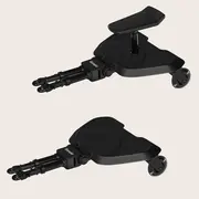 Adaptor universal carucior pentru al doilea copil, Lionelo, Buggy Board, 2 in 1, 3 pozitii reglare sezut pe inaltime, Platforma antiderapanta, Roti cu lumini colorate, Sustine 25 kg, Negru BYNLO-BUGGY_BOARD_BLACK_ONYX