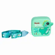 Aparat foto copii cu printare instant, Free2Play, Camere duale fata-spate, Cadre distractive, Cu 6 filtre, Dino BYN86885