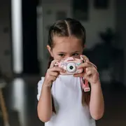 Aparat foto digital pentru copii, Free2Play, Cu functie selfie, Cadre distractive, Cu 6 filtre, Unicorn BYN86908