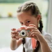 Aparat foto digital pentru copii, Free2Play, Cu functie selfie, Cadre distractive, Cu 6 filtre, Unicorn BYN86908