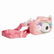 Aparat foto digital pentru copii, Free2Play, Cu functie selfie, Cadre distractive, Cu 6 filtre, Unicorn BYN86908
