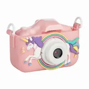 Aparat foto digital pentru copii, Free2Play, Cu functie selfie, Cadre distractive, Cu 6 filtre, Unicorn BYN86908