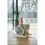 Balansoar, Free2Play, Max the Bear, Cu sa confortabila cu spatar, Din lemn, 18 luni+, Blue BYN83471