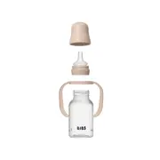 Bibs - set biberon tip sippy cup pp 150 ml cu cioc din silicon și sistem antipicurare, blush bbb50211244