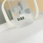 Bibs - set biberon tip sippy cup pp 150 ml cu cioc din silicon și sistem antipicurare, ivory bbb50211216