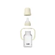 Bibs - set biberon tip sippy cup pp 150 ml cu cioc din silicon și sistem antipicurare, ivory bbb50211216