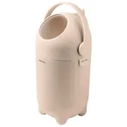 Cos pentru scutece, Nattou, Dropy, Sistem etans impotriva mirosurilor, Compatibil cu saci universali, Operare cu o mana, Potrivit pentru cca 25 scutece, 27 &times; 27 &times; 48.5 cm, 20 l, Bej BYN150019