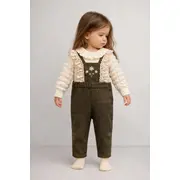 Costumas bluza cu salopeta verde pentru bebelusi - minicayzen y1130-1