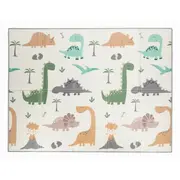 Covoras de joaca, FreeON, Magic Dino, Cu doua fete, Pliabil, Protectie impotriva loviturilor, 200 x 150 cm, Cu Imprimeu pe ambele parti, 0 luni+, Multicolor BYN85680