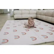 Covoras puzzle, Free2Play, Pentru copii, Din spuma, 121 x 178.5 cm, 6 bucati, 36 luni+, Rainbow BYN86069