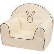 Fotoliu din burete, Bubaba, Bunny, Pentru copii, 9 luni-5 ani, White BYN87912